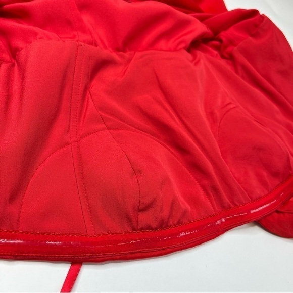 Bcbgmaxazria Palais Red Bow Pleated One Shoulder Sexy Silky Crepe Mini Dress - Picture 14 of 15